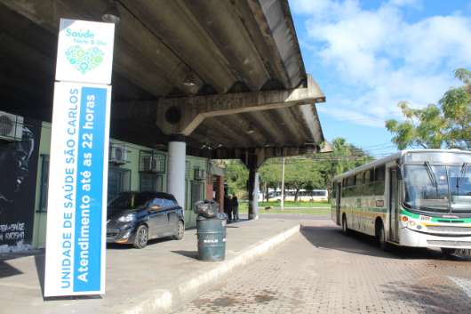 Unidade localiza-se dentro do Terminal de Ônibus Antônio de Carvalho.
