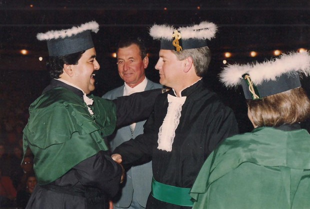 A formatura do médico, na década de 80/Arquivo pessoal