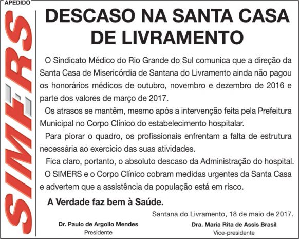 apedido de Santana do Livramento