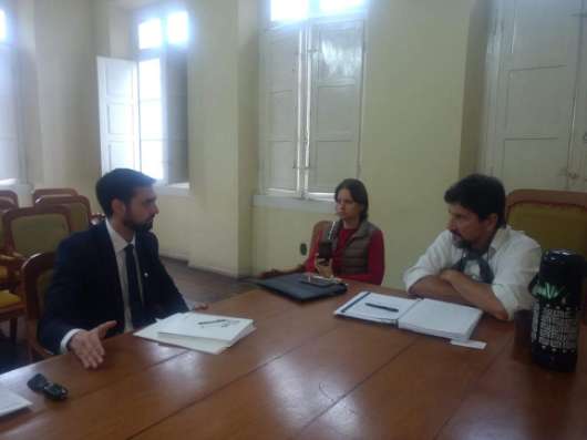 Fernando Uberti teve encontro com prefeito e secretária de Saúde