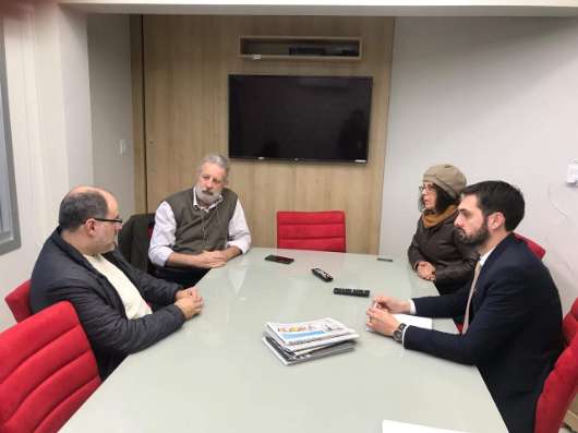 Fernando Uberti participou de reunião com representantes da Secretaria de Saúde