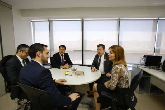 Reunião no Ministério da Saúde com representantes da pasta