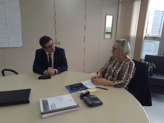 Presidente Marcelo reiterou com a secretária a necessidade de recursos para Canoas