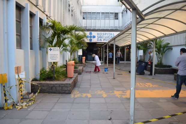 hospital são lucas da puc violência 24 de agosto de 2016 homem morto Crédito Foto Divulgação Simers